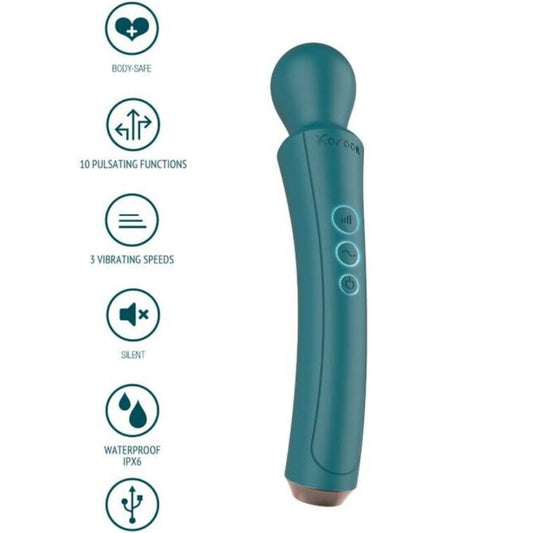 XOCCOON – masseur de type WAND courbé vert