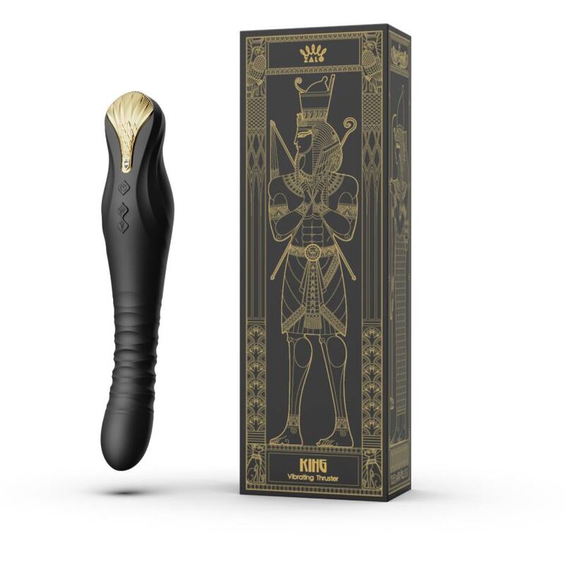 ZALO - KING VIBRATING THRUSTER, vibromasseur noir