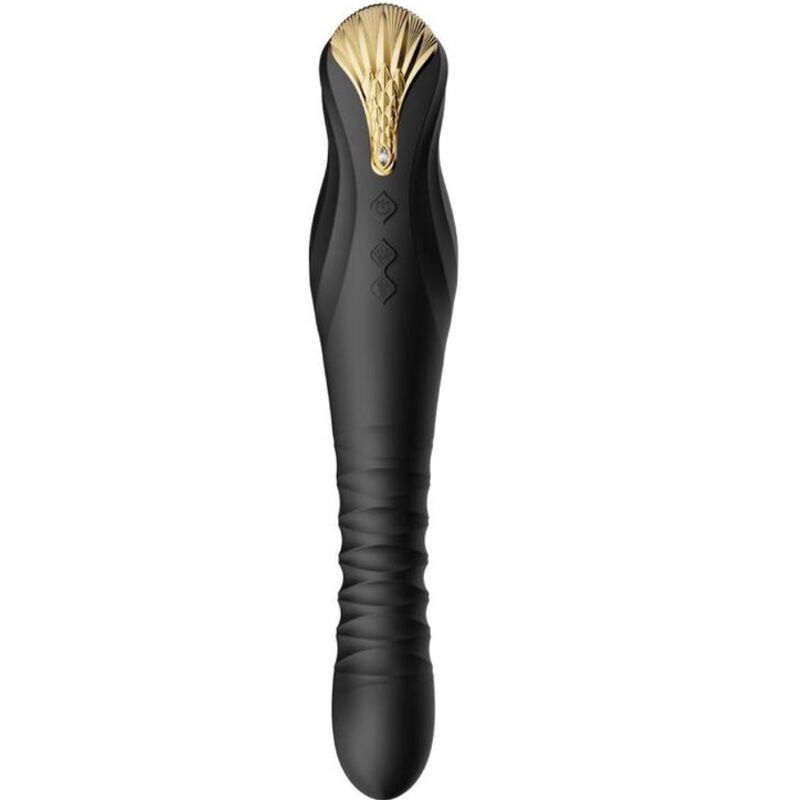 ZALO - KING VIBRATING THRUSTER, vibromasseur noir