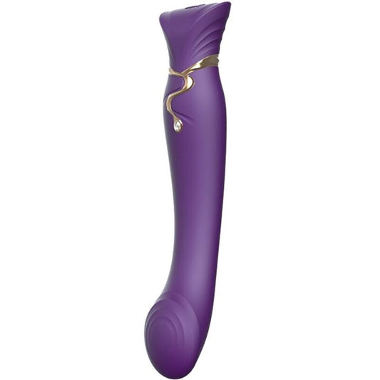 ZALO - QUEEN vibromasseur du point G air pulsé ondulante violet