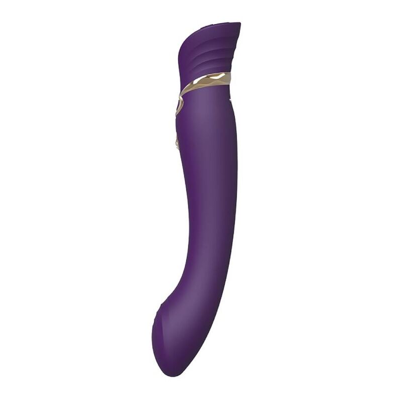 ZALO - ensemble QUEEN air pulsé ondulante pour clitoris violet