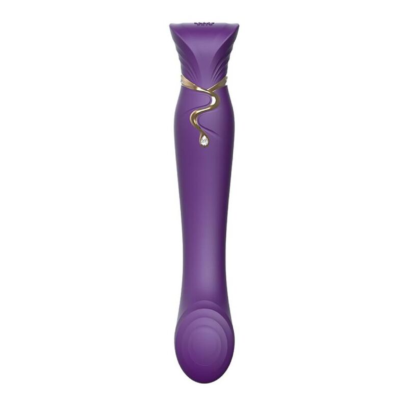 ZALO - ensemble QUEEN air pulsé ondulante pour clitoris violet