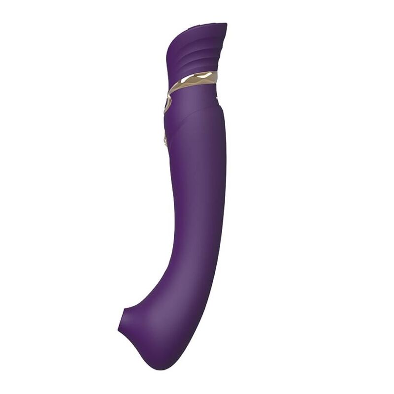 ZALO - ensemble QUEEN air pulsé ondulante pour clitoris violet