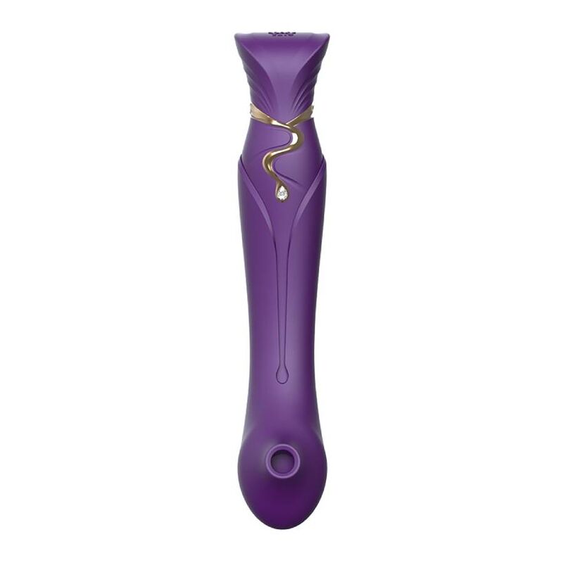 ZALO - ensemble QUEEN air pulsé ondulante pour clitoris violet