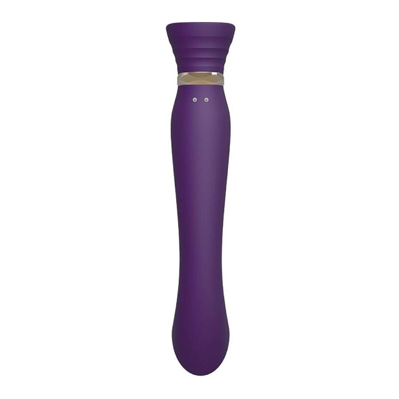 ZALO - ensemble QUEEN air pulsé ondulante pour clitoris violet