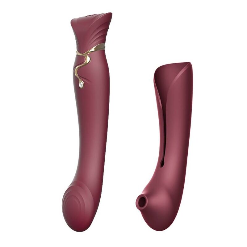 ZALO - QUEEN kit air pulsé ondulante pour clitoris rouge