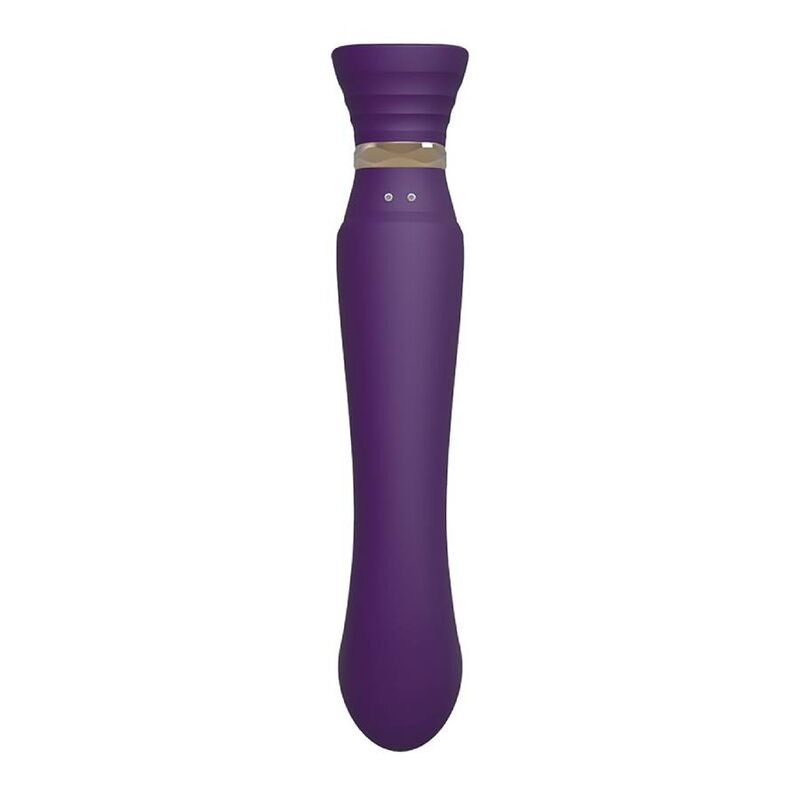 ZALO - ensemble QUEEN air pulsé ondulante pour clitoris violet