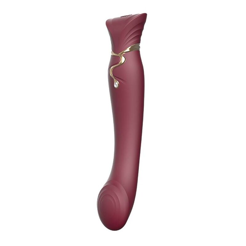 ZALO - QUEEN kit air pulsé ondulante pour clitoris rouge