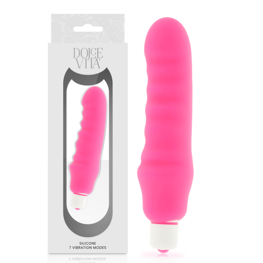 DOLCE VITA - vibromasseur avec silicone rose