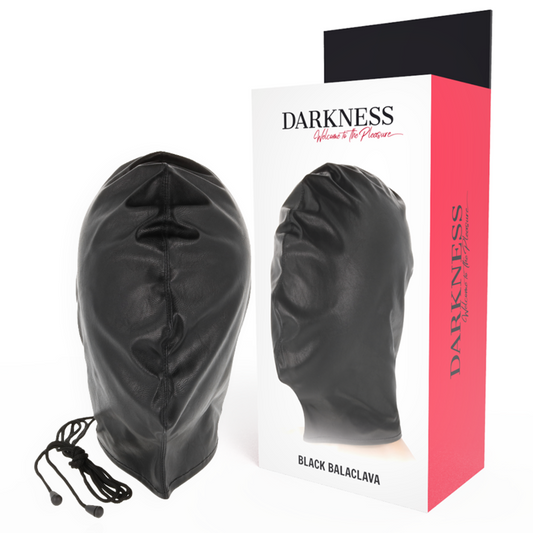 DARKNESS – cagoule couvrante BDSM noir