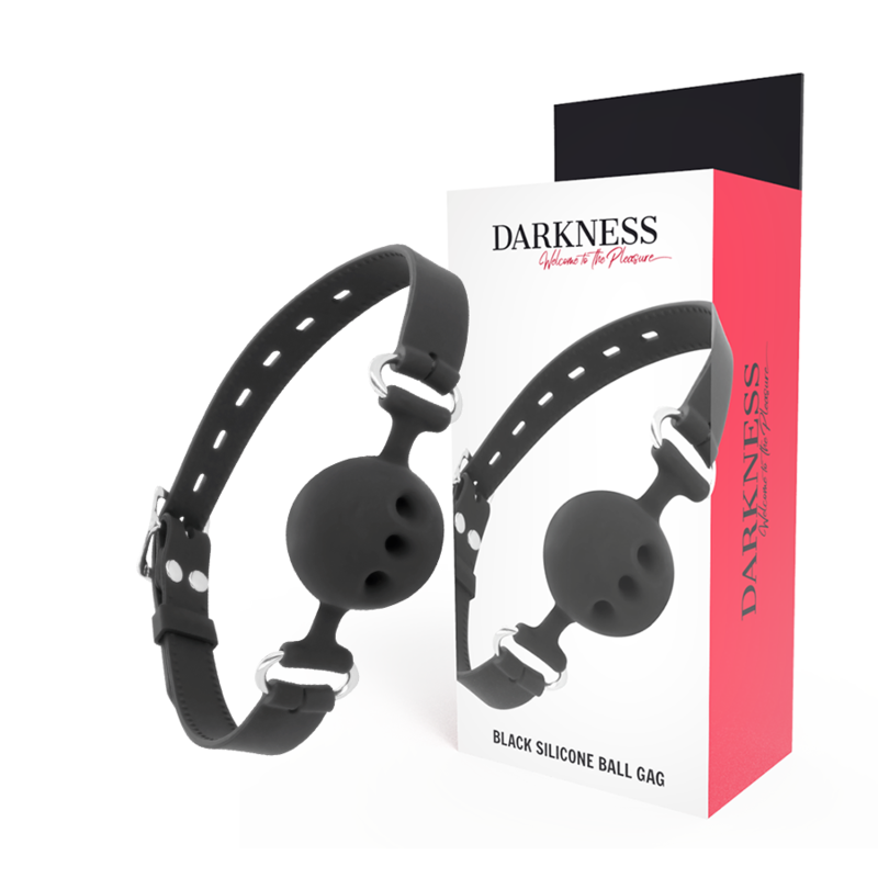 DARKNESS – bâillon en silicone respirant noir