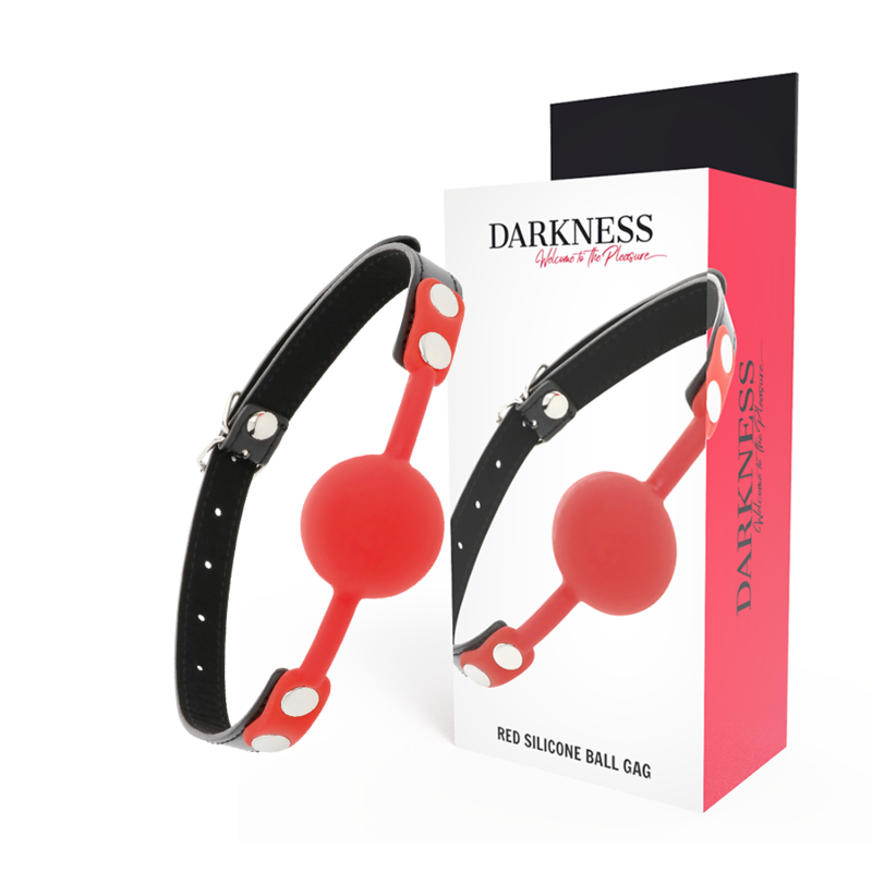 DARKNESS - bâillon en silicone rouge