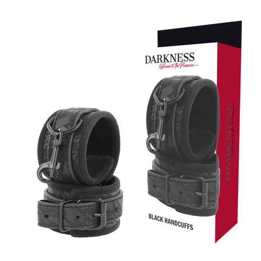 DARKNESS - menottes BDSM luxe noires