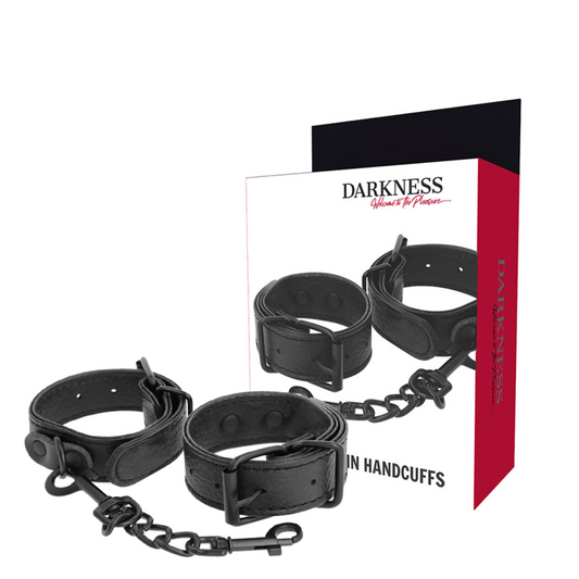 DARKNESS - menottes texturées larges et mince