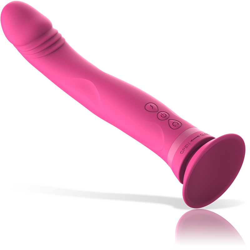 INTENSE - gode vibromasseur en silicone rose MICHELANGELO