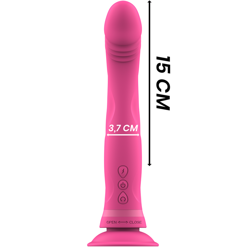 INTENSE - gode vibromasseur en silicone rose MICHELANGELO