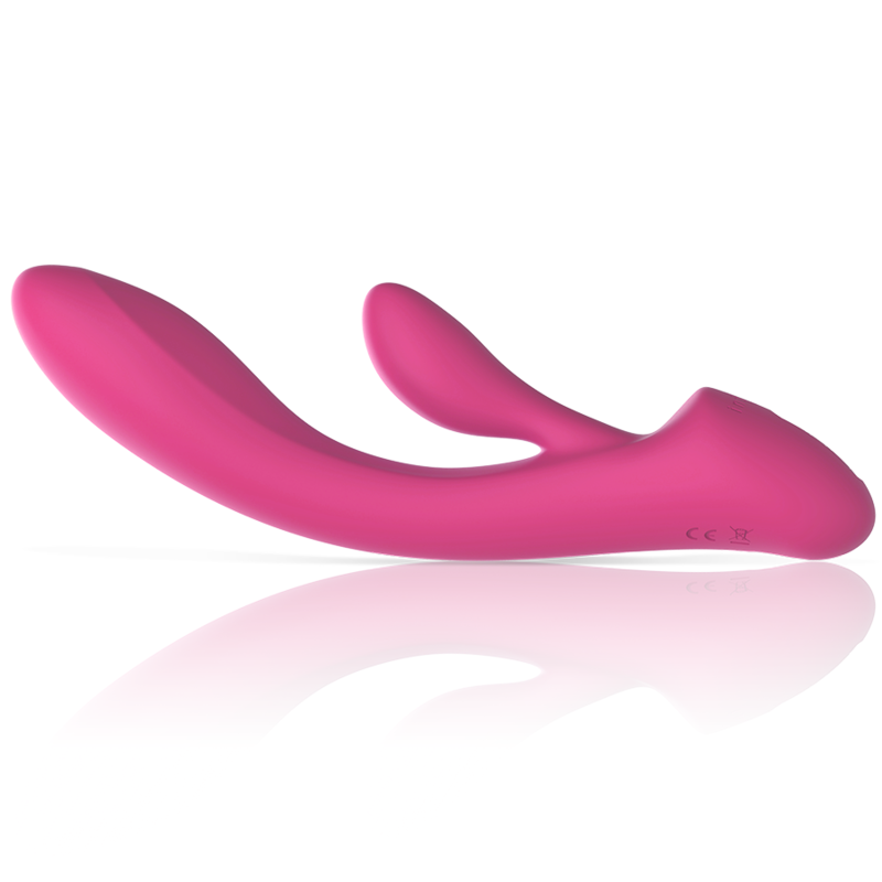 INTENSE - vibromasseur LUIGI lapin silicone liquide rose