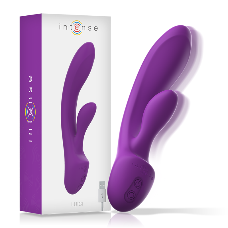 INTENSE - LUIGI vibromasseur lapin LIQUID SILICONE violet