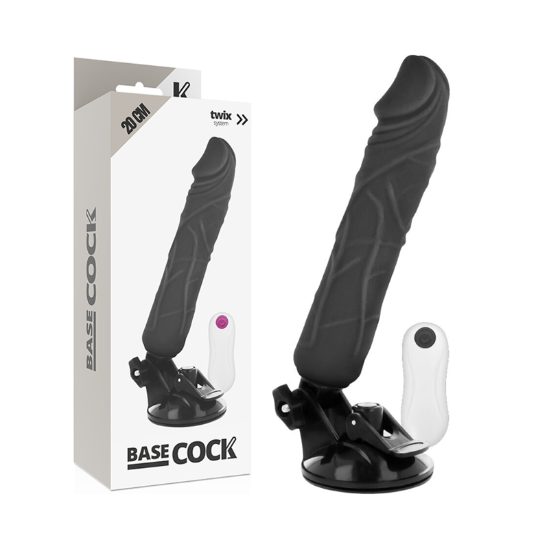 BASECOCK - vibromasseur réaliste télécommandé 20 cm -o- 4 cm