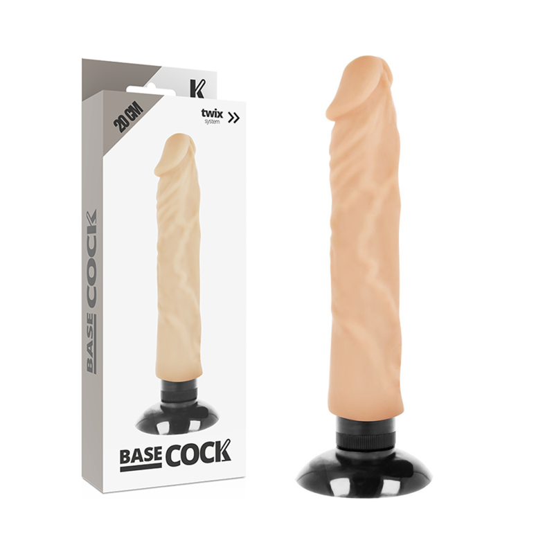 BASECOCK - vibromasseur réaliste 20cm -o- 4 cm