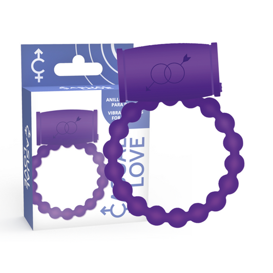 CASUAL LOVE - bague vibrante 25 violet pour couple