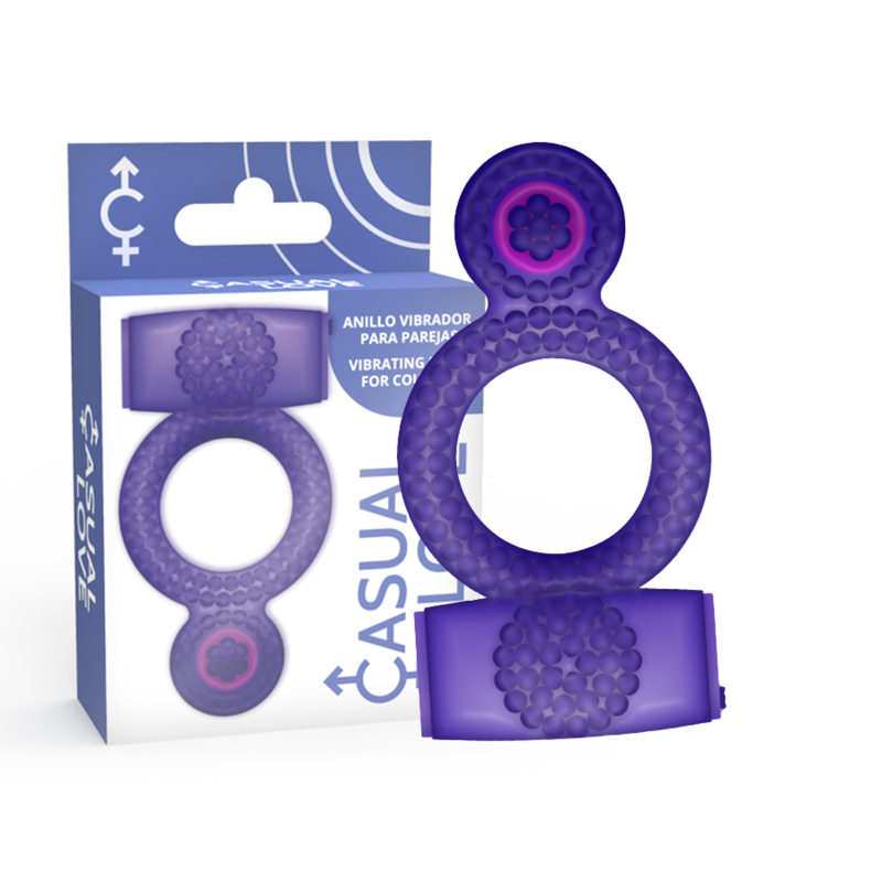 CASUAL LOVE – bague vibrante violet DOUBLE PLEASURE