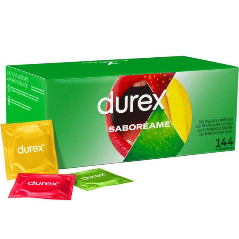 DUREX - PRÉSERVATIFS FRUITS DE PLAISIR 144 UNITÉS