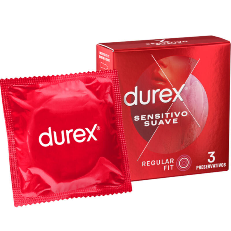 DUREX - PRÉSERVATIFS DOUX ET SENSIBLE 3 UNITÉS