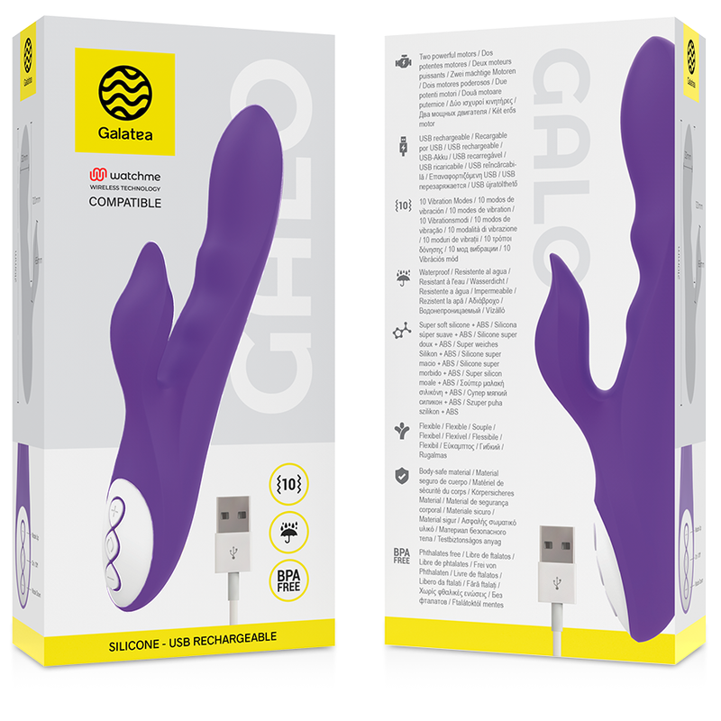 GALATEA - vibromasseur GALO violet compatible WATCHME