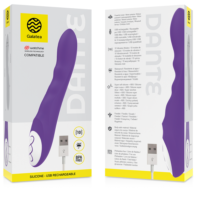 GALATEA - vibromasseur DANTE violet compatible WATCHME