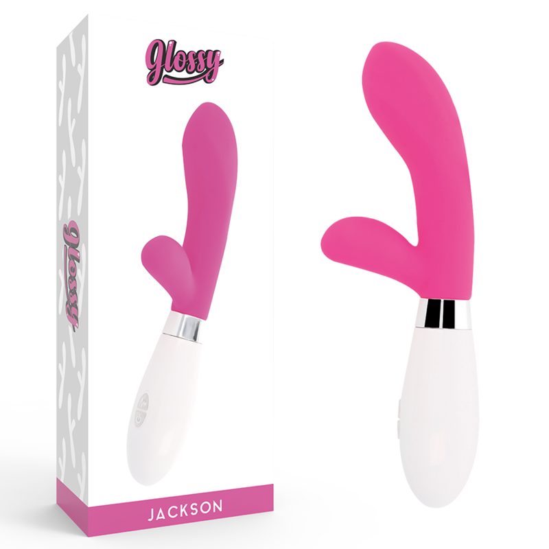 GLOSSY - JACKSON vibromasseur lapin rose