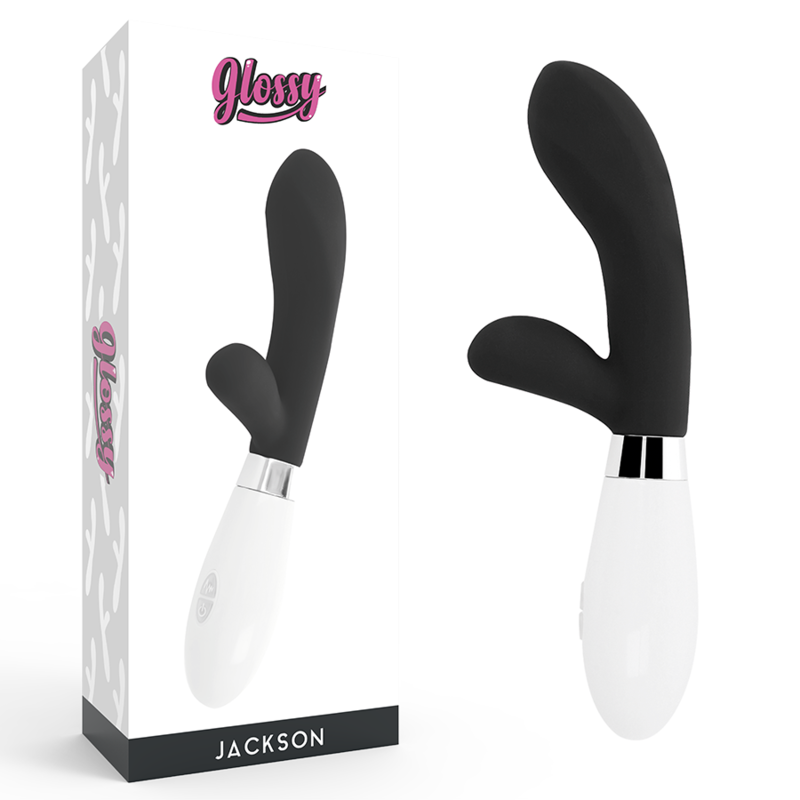 GLOSSY - JACKSON vibromasseur lapin noir