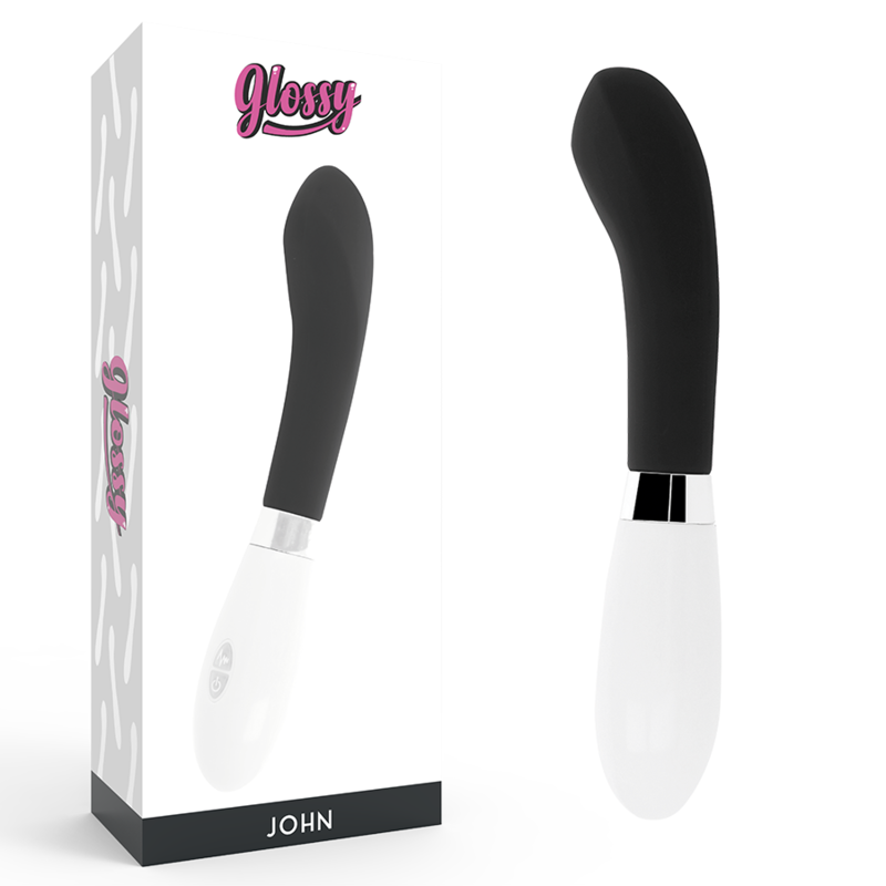 GLOSSY – JOHN vibromasseur noir