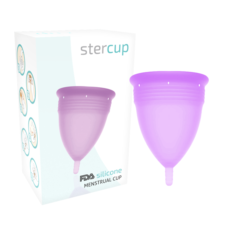 STERCUP - COUPE MENSTRUELLE EN SILICONE FDA TAILLE L VIOLET