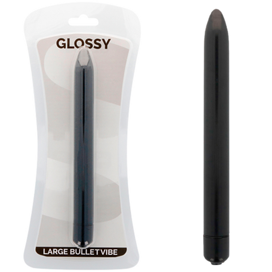 GLOSSY - vibromasseur SLIMDEEP noir