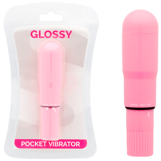 GLOSSY - vibromasseur de poche rose