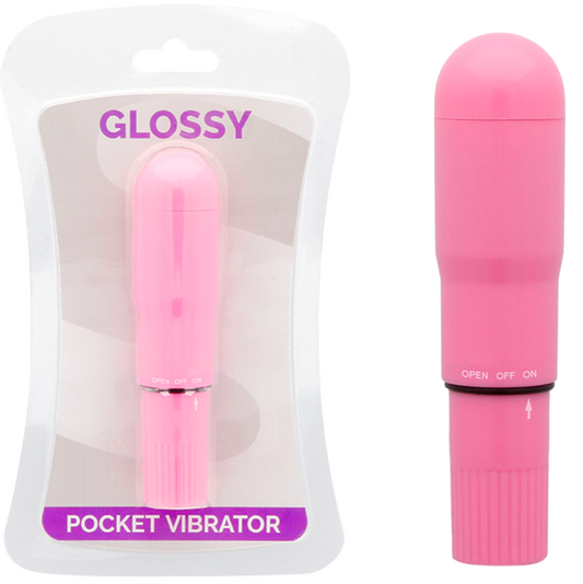 GLOSSY - vibromasseur de poche DEEP rose