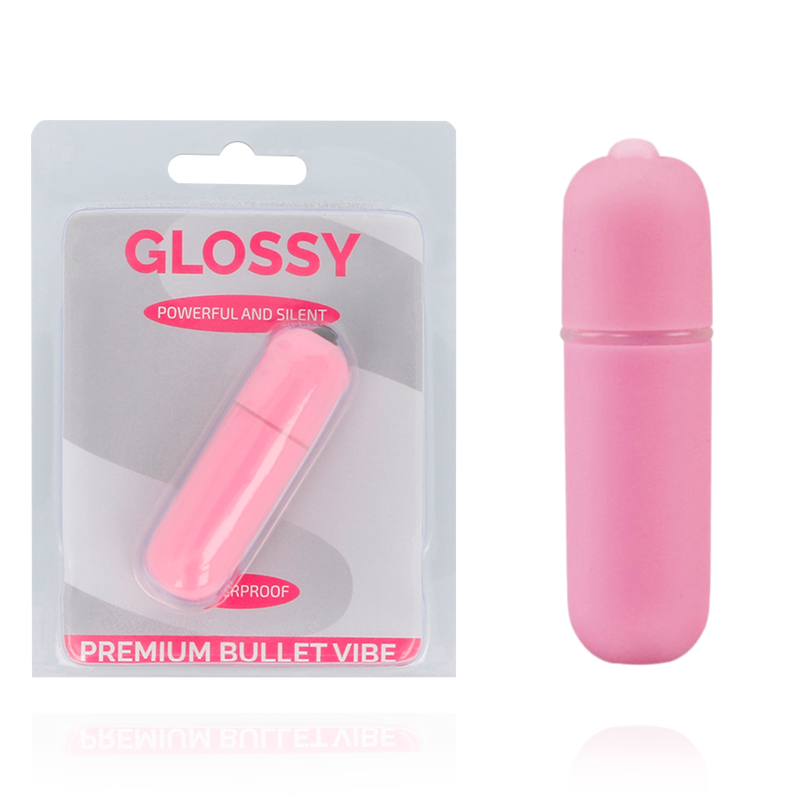 GLOSSY - oeuf vibrant PREMIUM BULLET VIBE 10v rose