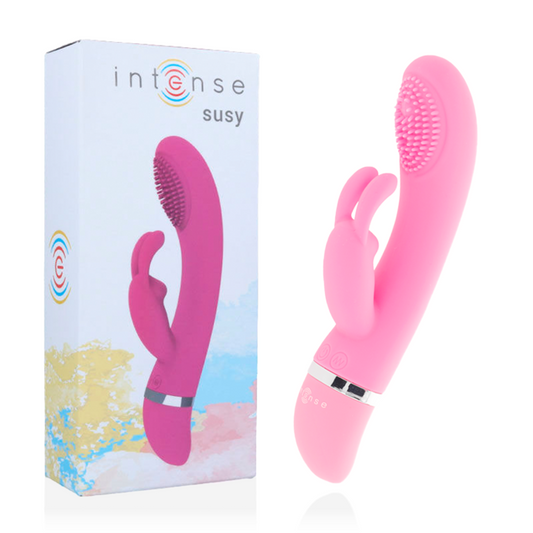 INTENSE - vibromasseur oscillant SUSY silicone lapin rose