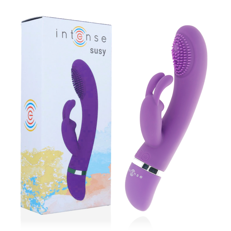 INTENSE - vibromasseur oscillant SUSY silicone lapin violet