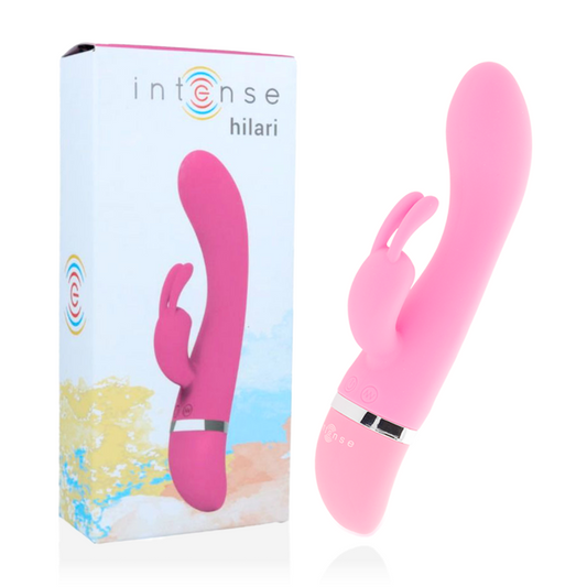 INTENSE - vibromasseur de luxe en silicone rose HILARI