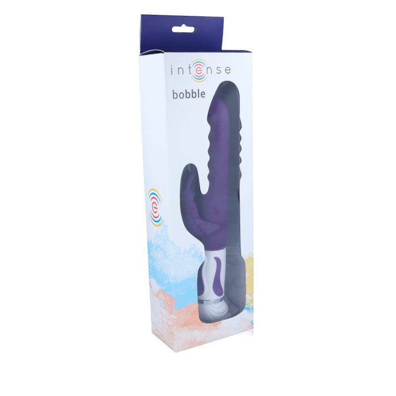 INTENSE - vibromasseur BOBBLE avec rotation silicone violet