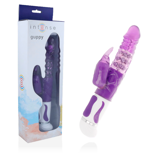 INTENSE - vibromasseur avec rotation GUPPY violet