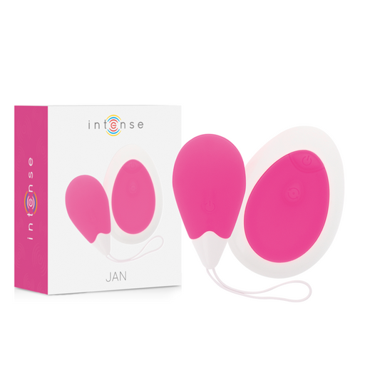 INTENSE - vibromasseur JAN oeuf vibrant télécommandé rose