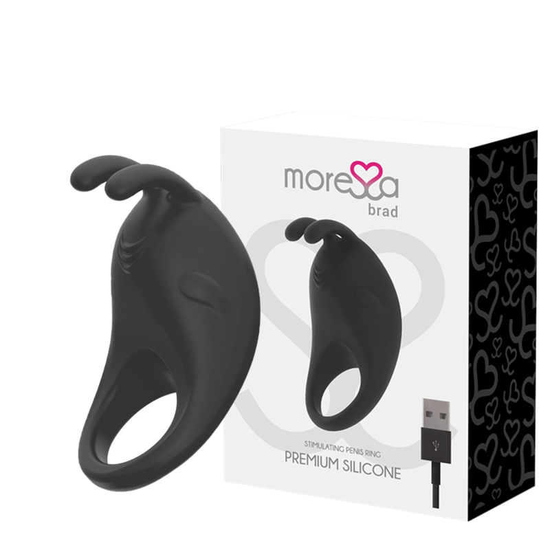 MORESSA – BRAD vibromasseur premium silicone rechargeable noir