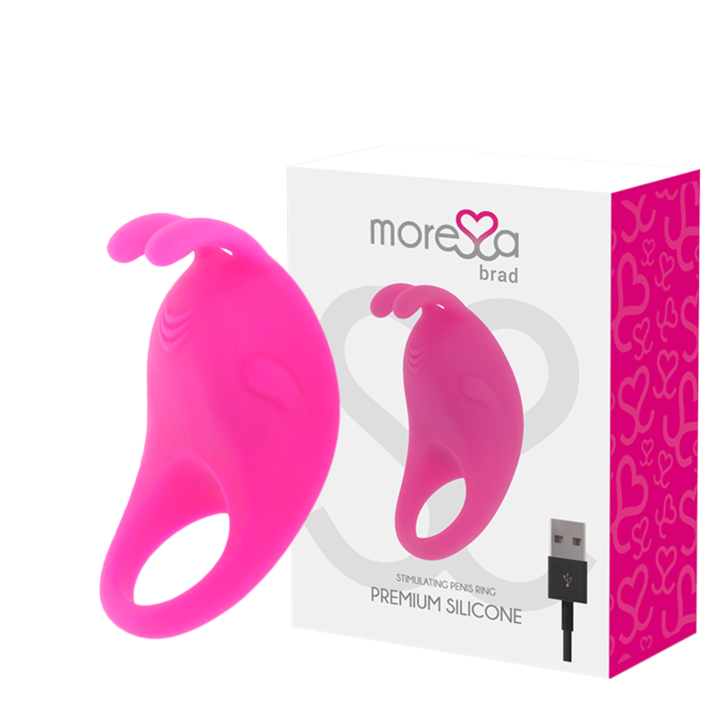 MORESSA – BRAD virbomasseur premium silicone rechargeable rose