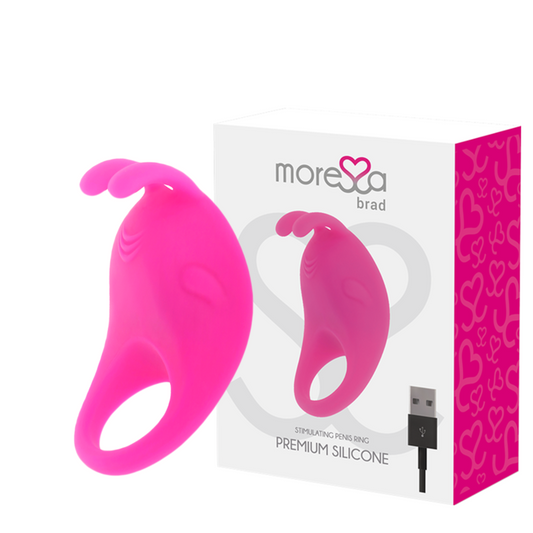 MORESSA – BRAD virbomasseur premium silicone rechargeable rose