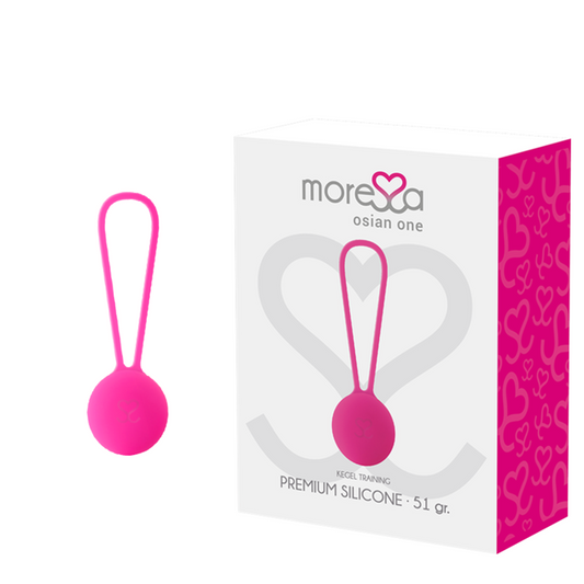 MORESSA – OSIAN, boule de Geisha en silicone rose