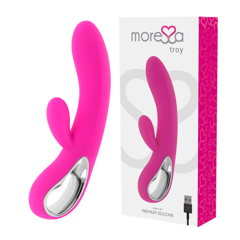 MORESSA – vibromasseur TROY rechargeable en silicone premium