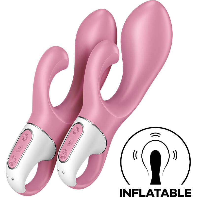 SATISFYER – AIR PUMP BUNNY 2, vibromasseur lapin gonflable rose